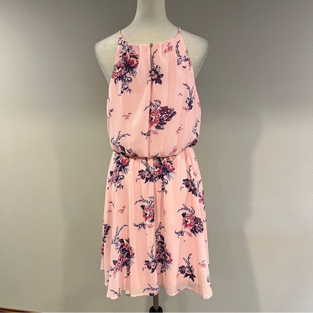 Blue Rain mini halter sleeveless dress size L - Picture 5 of 12